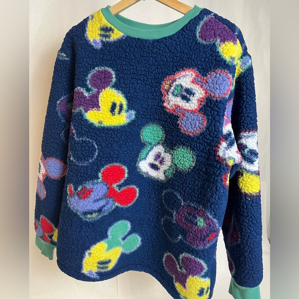 Disney Mickey Colorful Fleece Sweatshirt